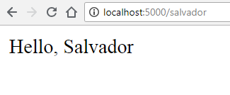Hello Salvador Example