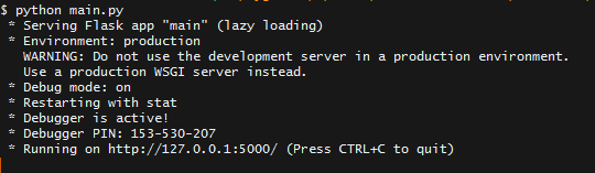Terminal Output